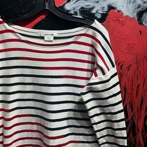 Lacoste Stripped Knit dress cotton Size 38/ Medium